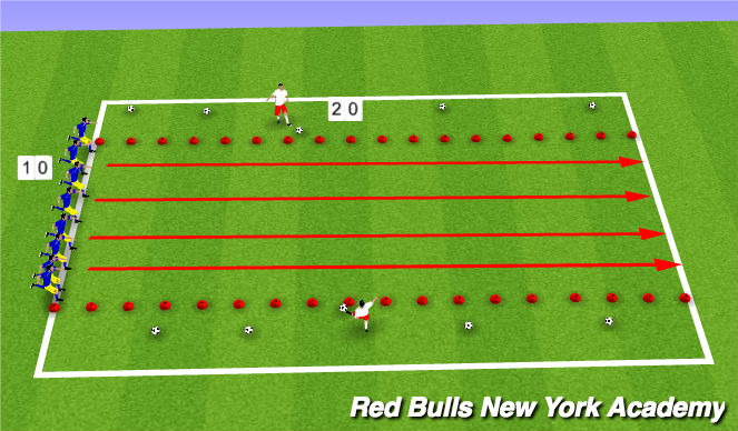 Football/Soccer Session Plan Drill (Colour): Toy Story