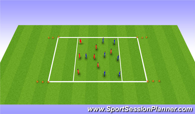 Football/Soccer Session Plan Drill (Colour): Arrival