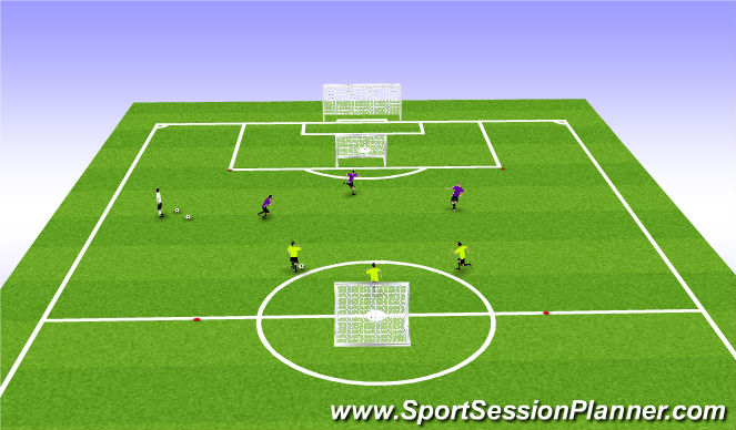 Football/Soccer Session Plan Drill (Colour): Game
