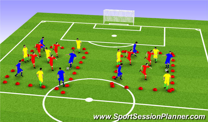 Football/Soccer Session Plan Drill (Colour): Screen 2