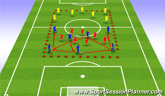 Football/Soccer Session Plan Drill (Colour): Screen 3
