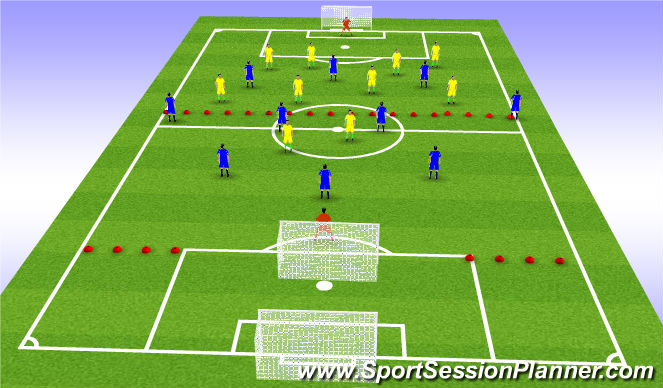 Football/Soccer Session Plan Drill (Colour): Screen 4