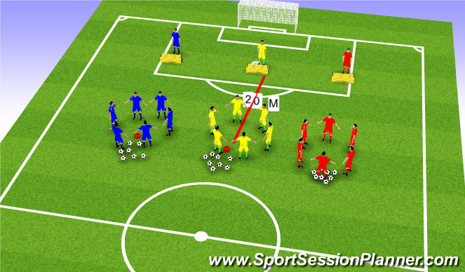 Football/Soccer Session Plan Drill (Colour): Screen 1