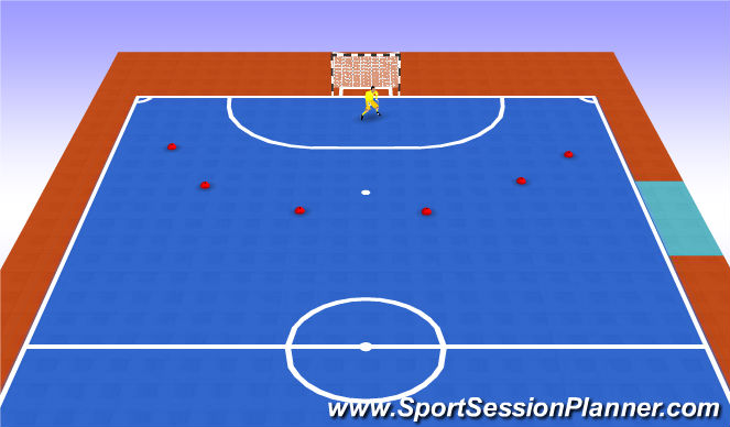 Futsal Session Plan Drill (Colour): Falta directa