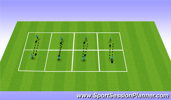 Football/Soccer Session Plan Drill (Colour): skill
