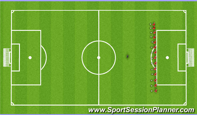 Football/Soccer Session Plan Drill (Colour): Ball mastery