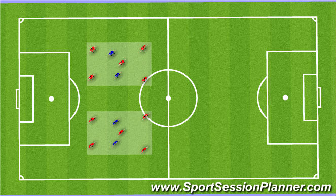 Football/Soccer Session Plan Drill (Colour): Passing Practice