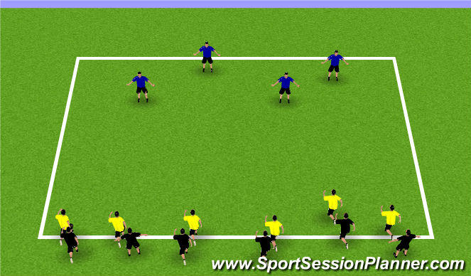 Football/Soccer Session Plan Drill (Colour): Joey Roundup