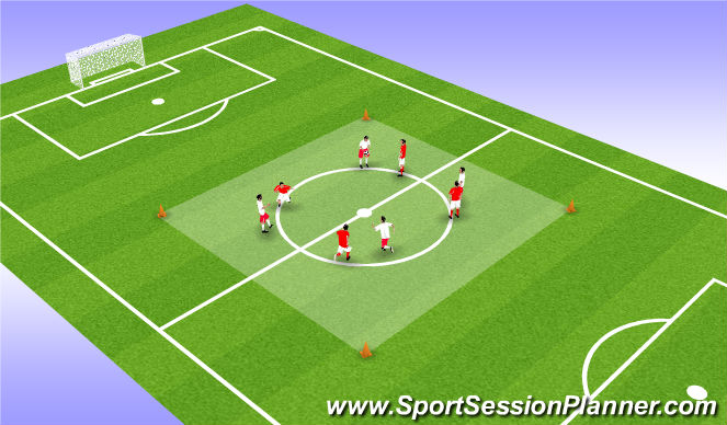 Football/Soccer Session Plan Drill (Colour): Screen 1
