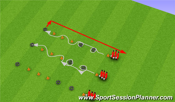 Football/Soccer Session Plan Drill (Colour): Screen 1