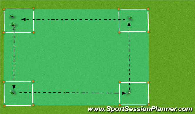 Football/Soccer Session Plan Drill (Colour): Warm Up