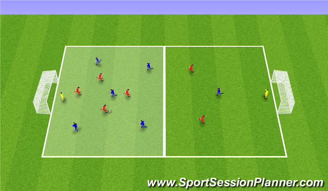 Football/Soccer Session Plan Drill (Colour): Screen 1