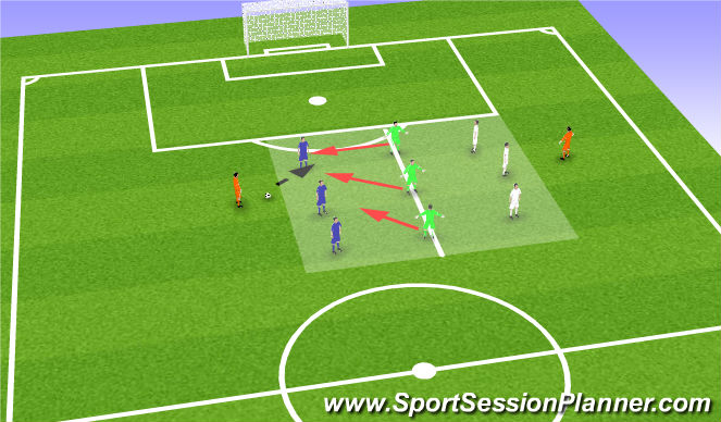 Football/Soccer Session Plan Drill (Colour): Warm Up