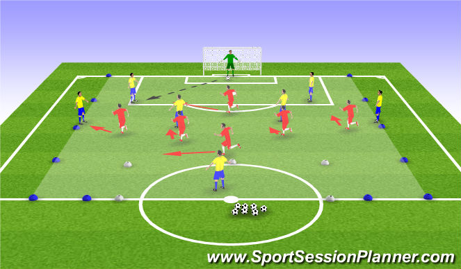 Football/Soccer Session Plan Drill (Colour): Screen 1