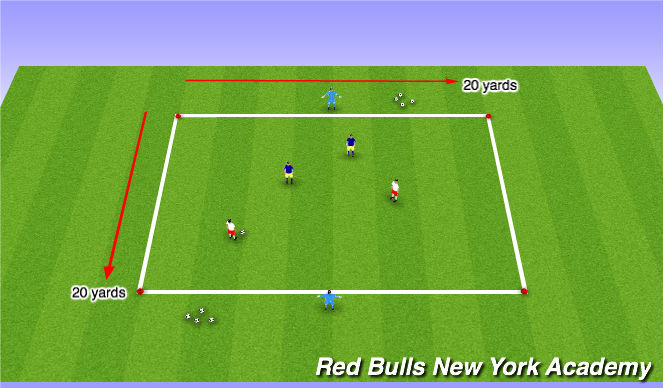Football/Soccer Session Plan Drill (Colour): Warm-Up