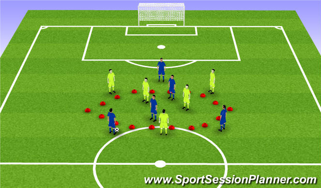 Football/Soccer Session Plan Drill (Colour): Screen 2