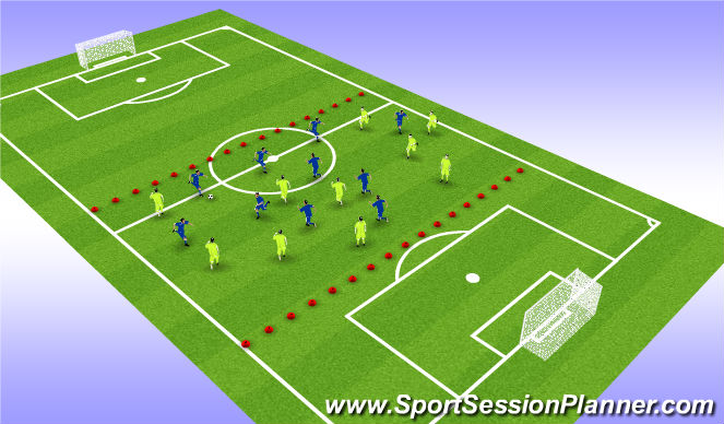 Football/Soccer Session Plan Drill (Colour): Screen 3