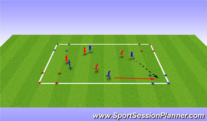 Football/Soccer Session Plan Drill (Colour): Activity 2
