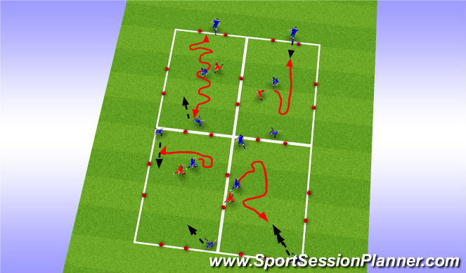 Football/Soccer Session Plan Drill (Colour): Screen 1