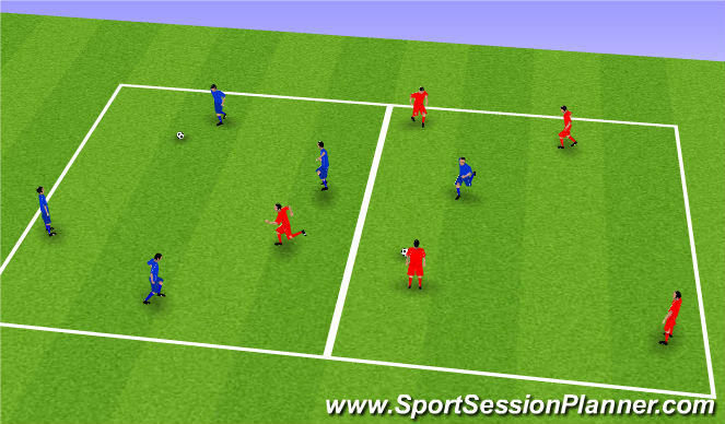 Football/Soccer Session Plan Drill (Colour): Bingo