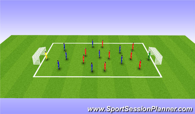 Football/Soccer Session Plan Drill (Colour): Game