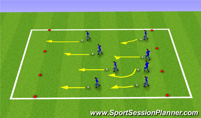 Football/Soccer Session Plan Drill (Colour): Activity 1