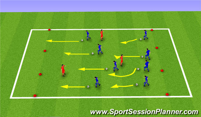 Football/Soccer Session Plan Drill (Colour): Activity 2