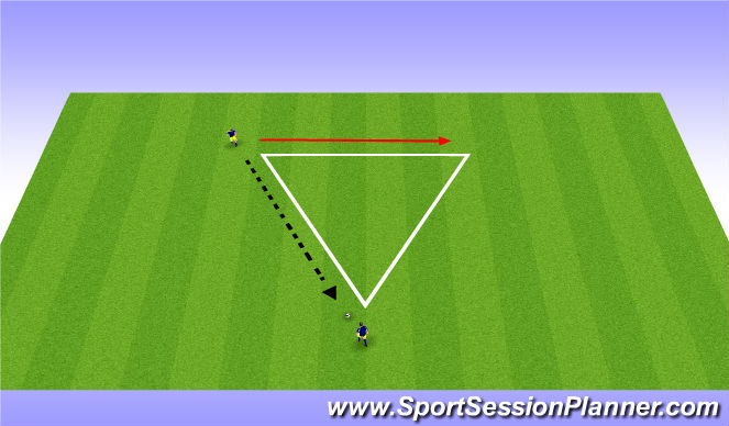 Football/Soccer Session Plan Drill (Colour): Pass and Move