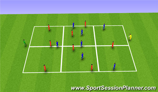 Football/Soccer Session Plan Drill (Colour): Arrival