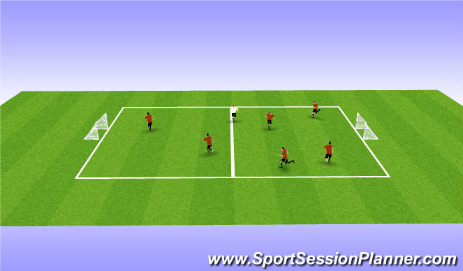 Football/Soccer Session Plan Drill (Colour): Tiger Tail