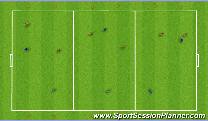Football/Soccer Session Plan Drill (Colour): Part