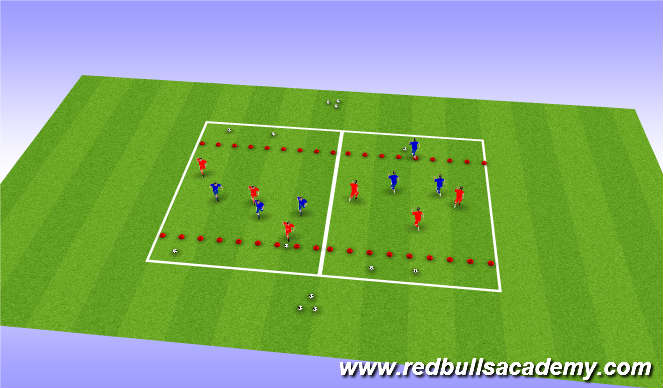 Football/Soccer Session Plan Drill (Colour): Dribbling,Skill practice
