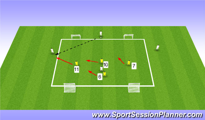Football/Soccer Session Plan Drill (Colour): Skill Development
