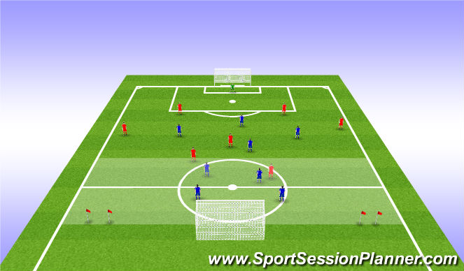 Football/Soccer Session Plan Drill (Colour): Game Training