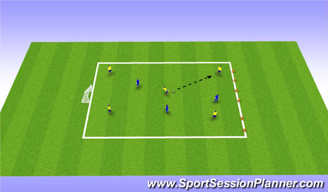 Football/Soccer Session Plan Drill (Colour): Expanded