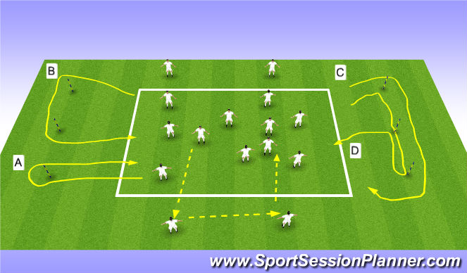 Football/Soccer Session Plan Drill (Colour): Obedience Fitness game