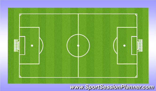 Football/Soccer Session Plan Drill (Colour): SSG