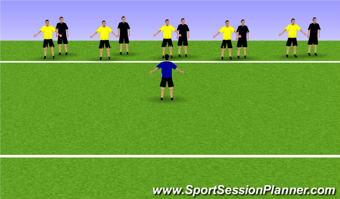 Football/Soccer Session Plan Drill (Colour): Warm Up