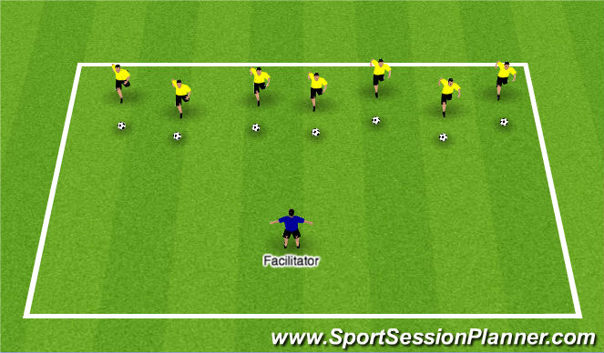 Football/Soccer Session Plan Drill (Colour): Lights