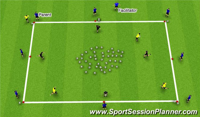 Football/Soccer Session Plan Drill (Colour): Golden Egg