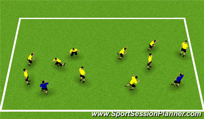 Football/Soccer Session Plan Drill (Colour): Cool Down- Bubbles