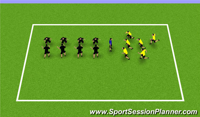 Football/Soccer Session Plan Drill (Colour): Tunnel Time