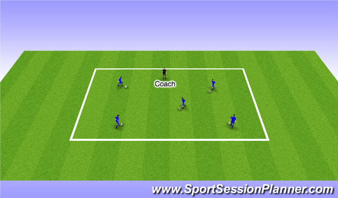 Football/Soccer Session Plan Drill (Colour): Actvity 1