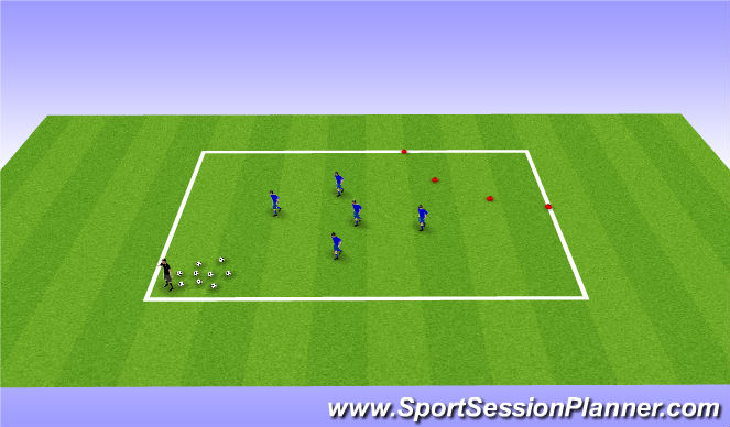 Football/Soccer Session Plan Drill (Colour): Activity 4