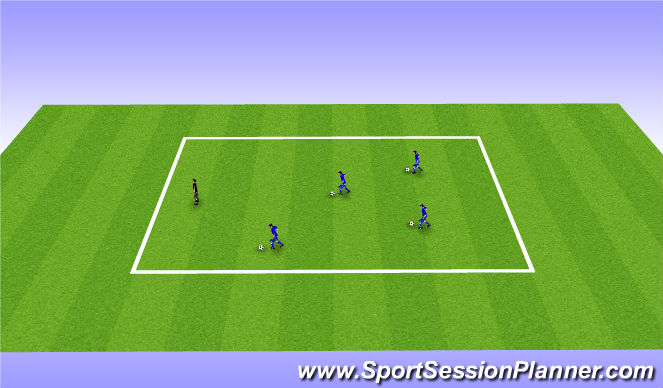 Football/Soccer Session Plan Drill (Colour): Activity 5