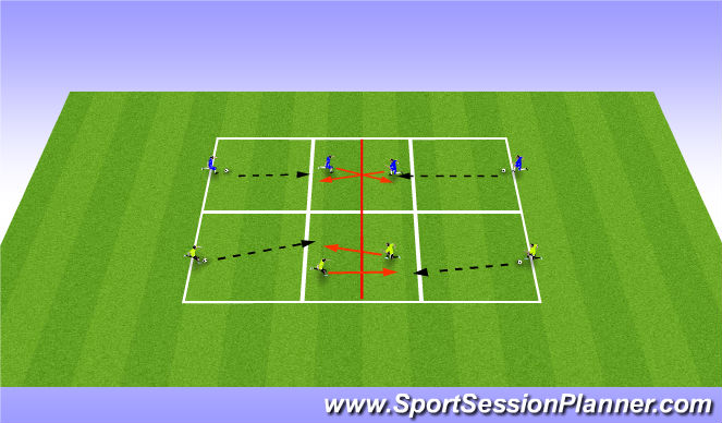 Football/Soccer Session Plan Drill (Colour): Technique
