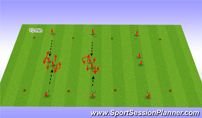 Football/Soccer Session Plan Drill (Colour): Screen 3