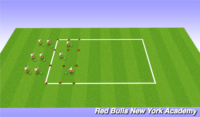 Football/Soccer Session Plan Drill (Colour): Technical