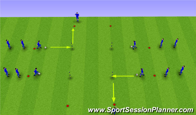Football/Soccer Session Plan Drill (Colour): Screen 1
