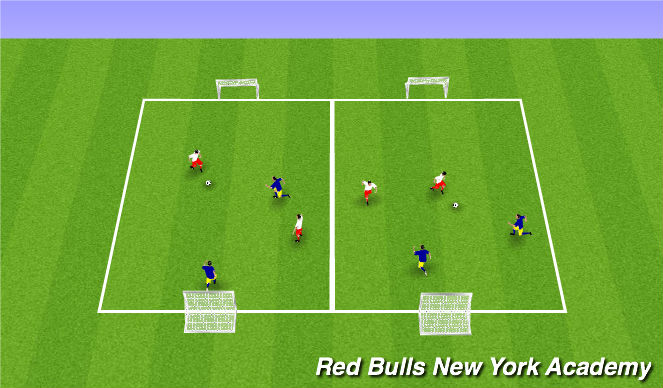 Football/Soccer Session Plan Drill (Colour): Mini Tournament
